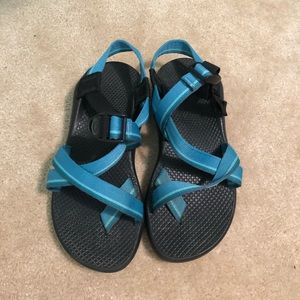 Blue chacos. Great condition.